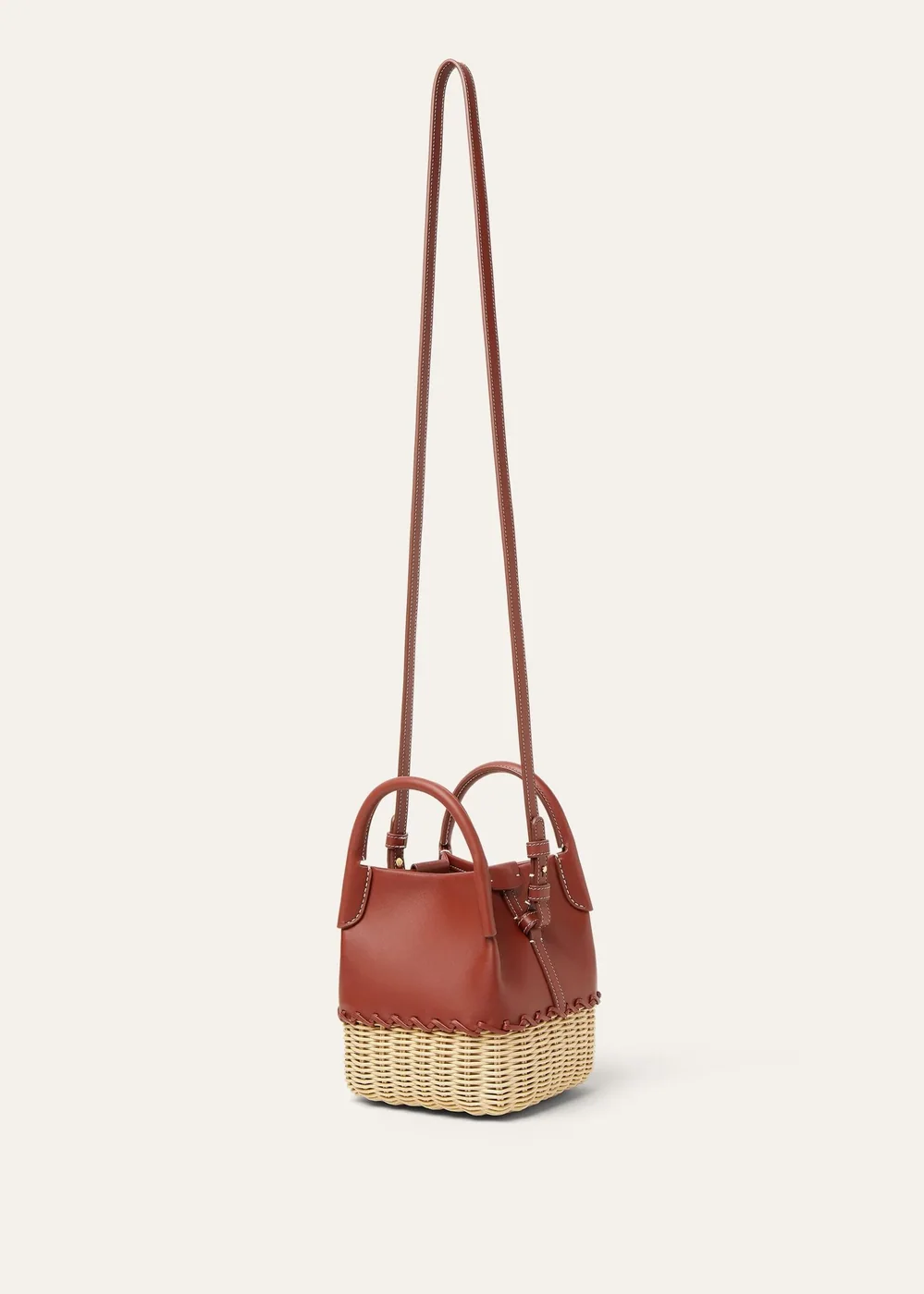 Loro Piana Micro Bale Top Handle Bag / Deep Kummel Gold Hardware FAP5822_B4K8 Loro Piana Micro Bale Top Handle Bag / Deep Kummel Gold Hardware FAP5822_B4K8