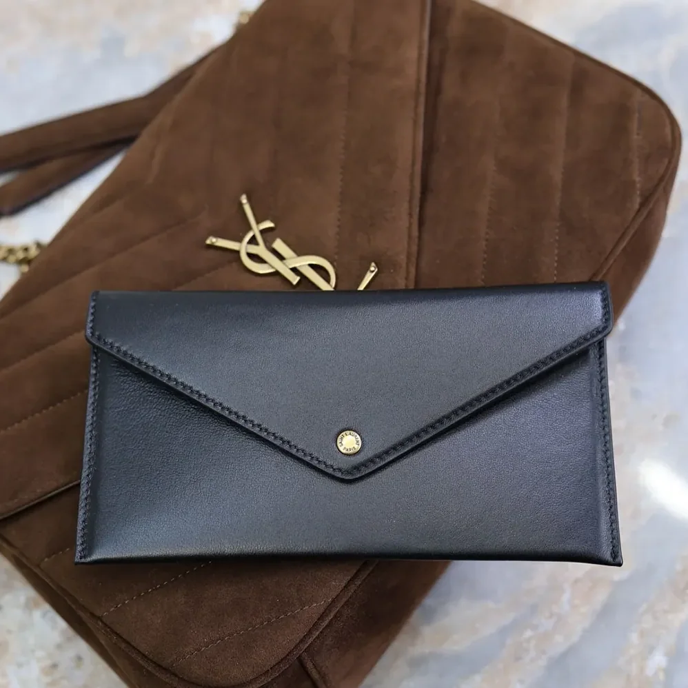 Saint Laurent YSL Loulou Large In Matelassé Suede for Women in Brown Saint Laurent YSL Loulou Large In Matelassé Suede for Women in Brown