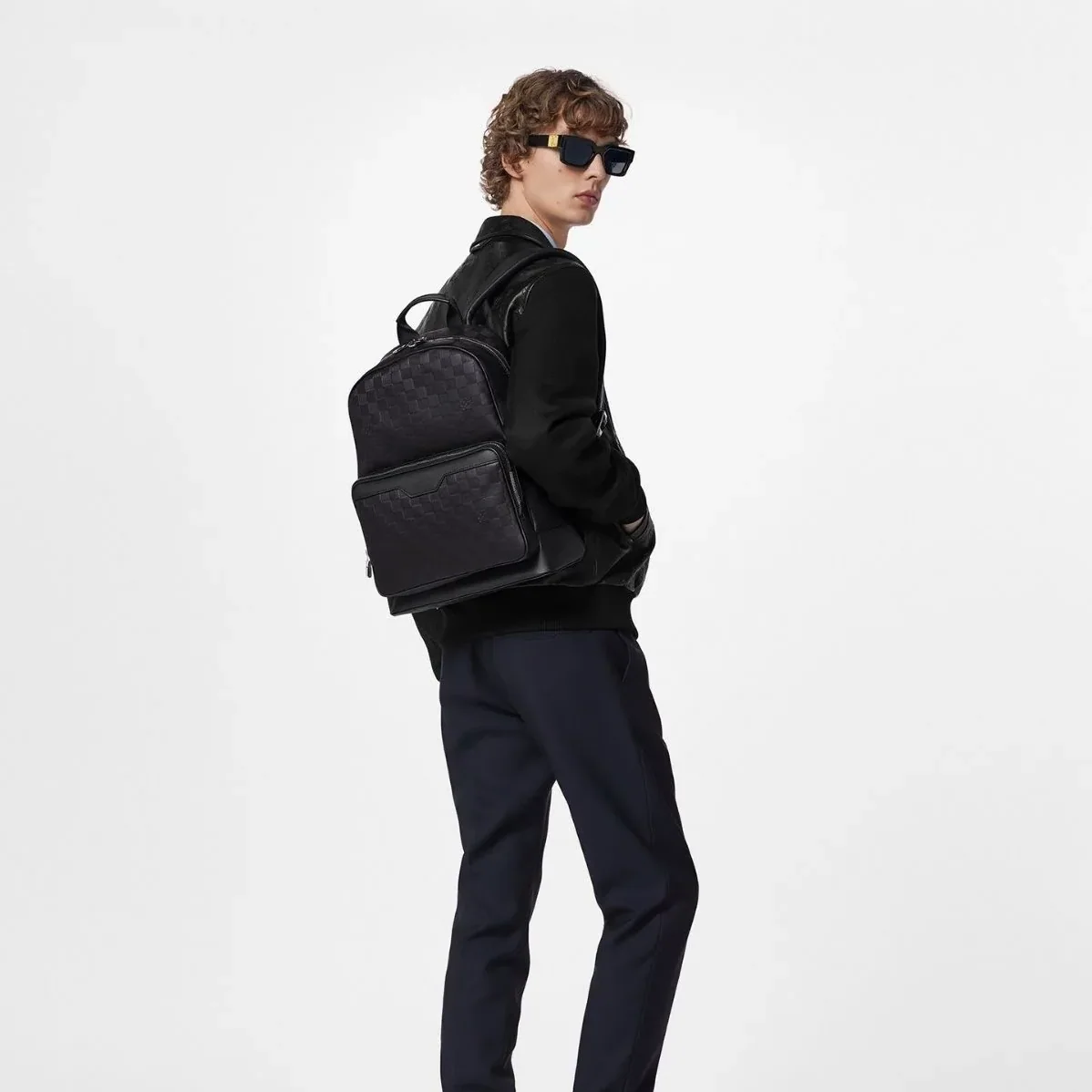 Louis Vuitton Campus Backpack Damier Infini Onyx Silver Louis Vuitton Campus Backpack Damier Infini Onyx Silver