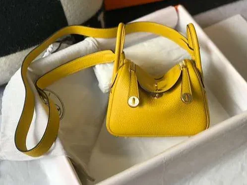 Hermes Lindy Mini Yellow /
