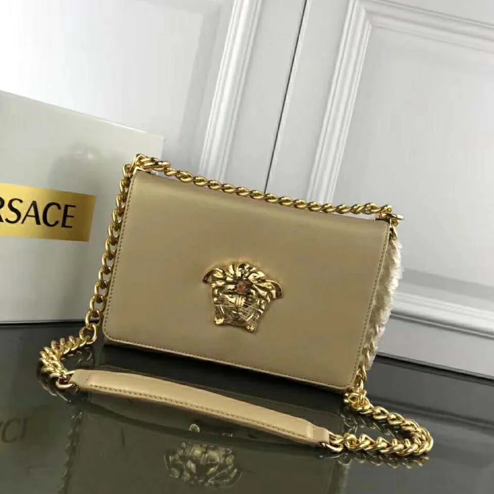 Versace Laminated Palazzo Evening Bag for Women