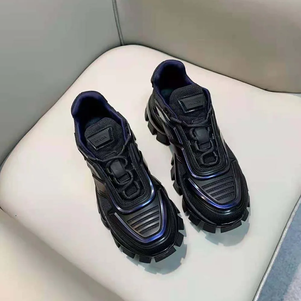 Prada Cloudbust Thunder Sneakers for Women in Navy Prada Cloudbust Thunder Sneakers for Women in Navy