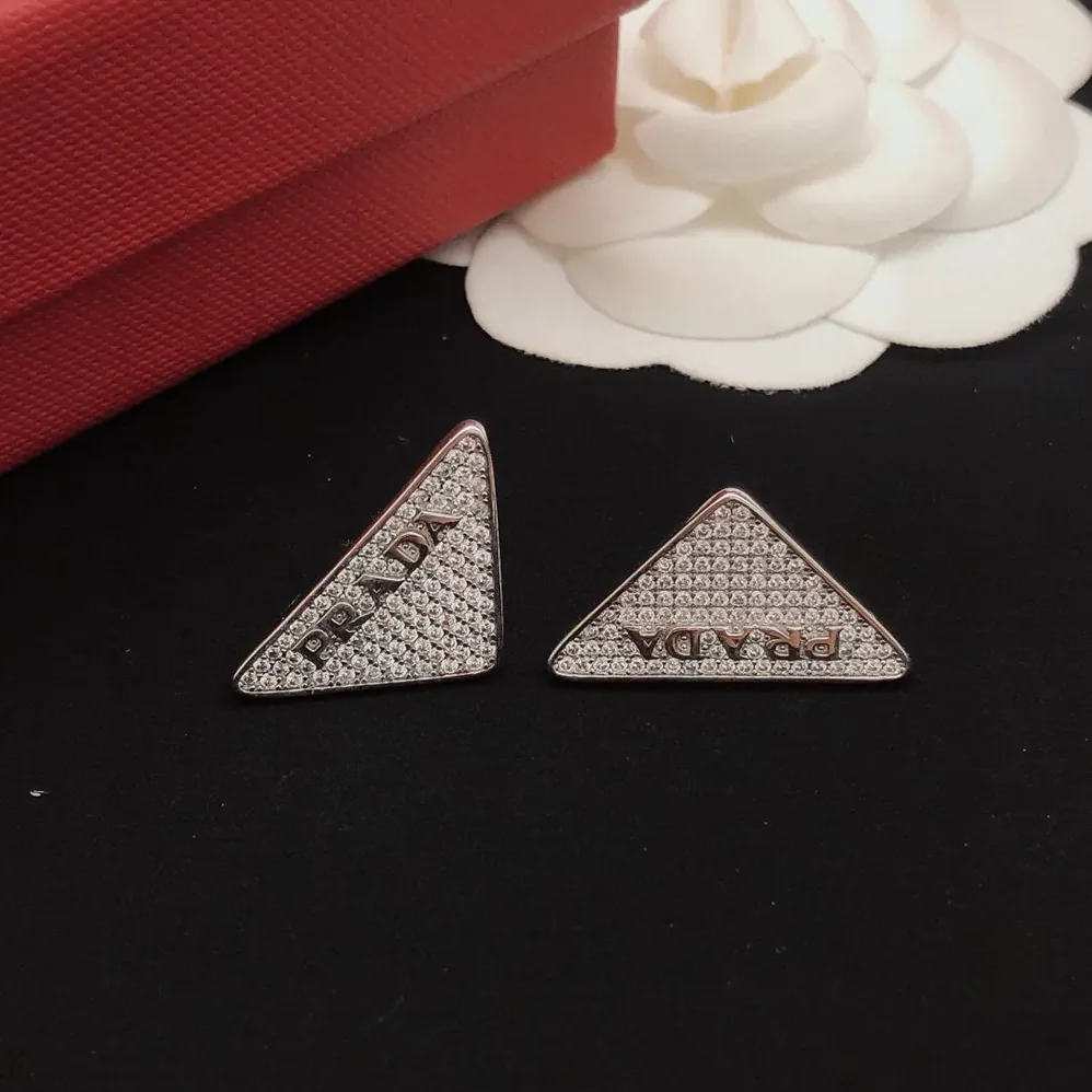 Prada Crystal Logo Jewels Earring for Women