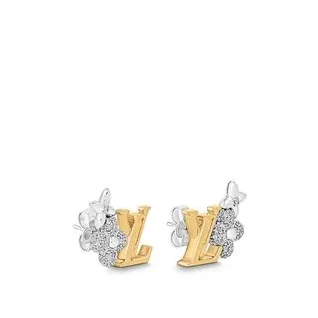 Louis Vuitton Alphabet Earrings Gold Louis Vuitton Alphabet Earrings Gold