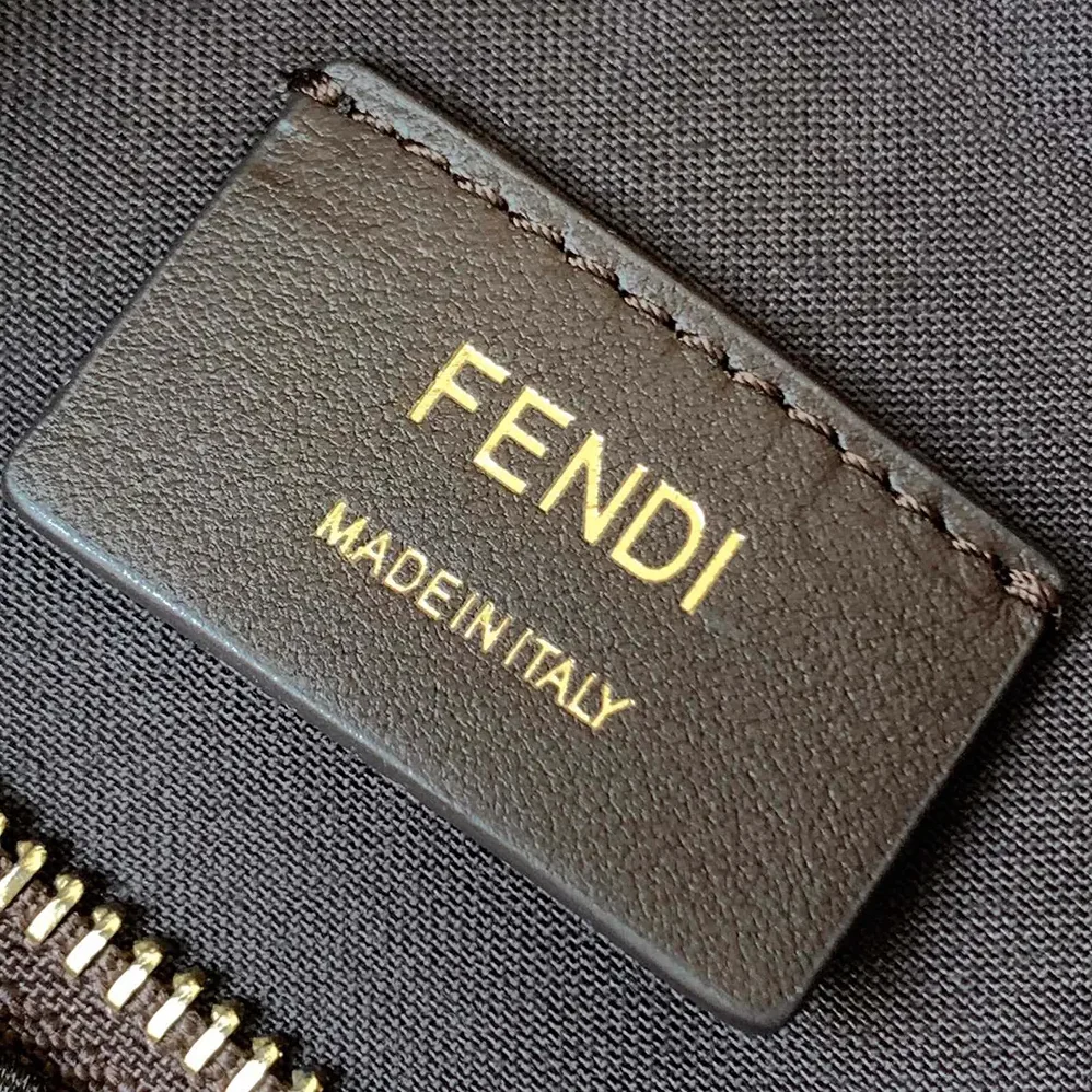 Fendi Fendigraphy Small Brown FF Jacquard Fabric Bag for Women Fendi Fendigraphy Small Brown FF Jacquard Fabric Bag for Women