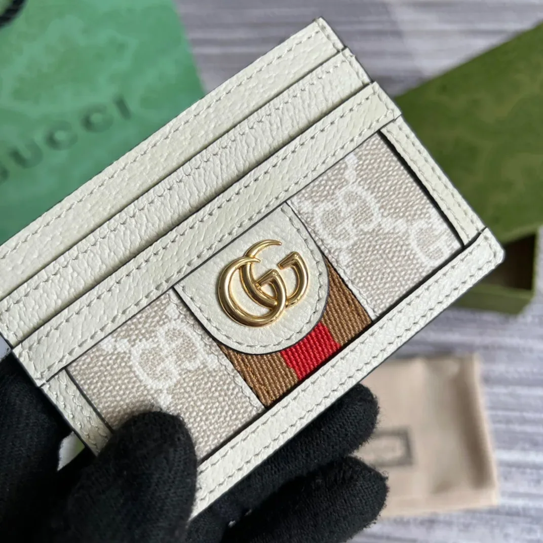 Gucci Ophidia GG card case White /