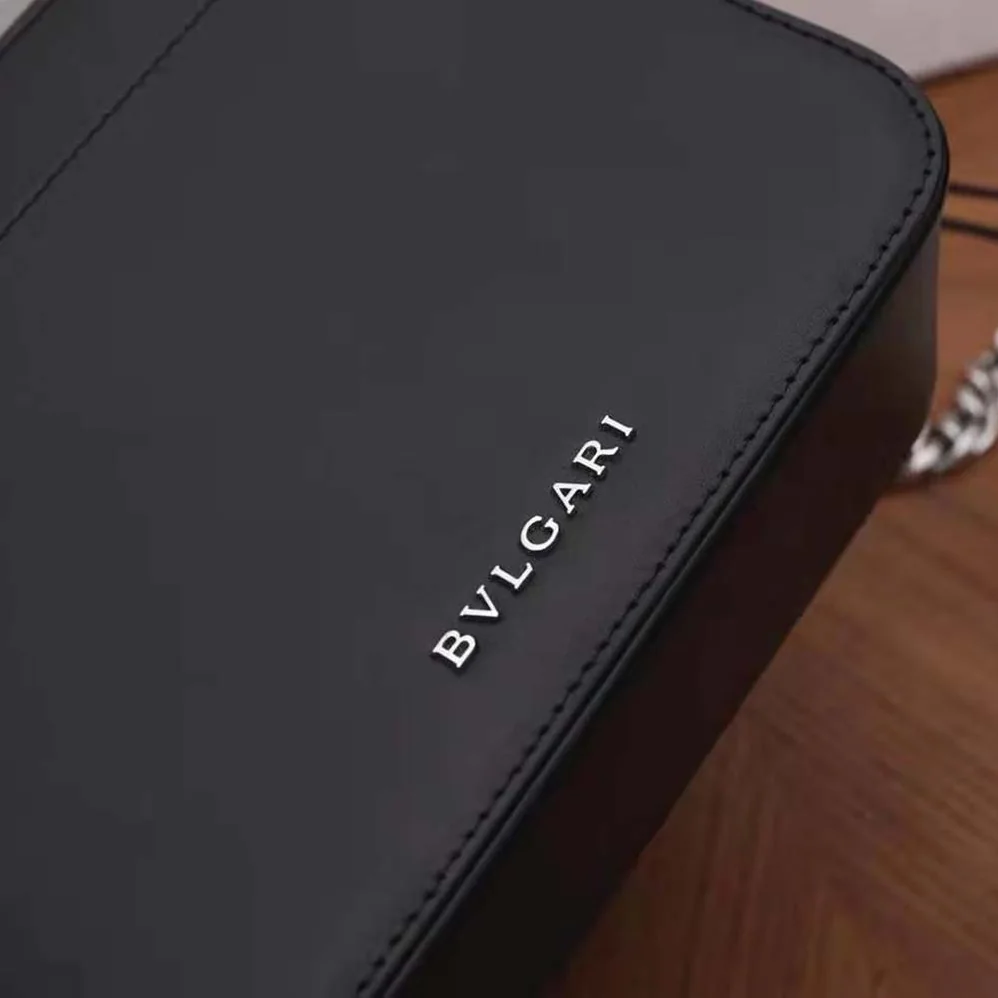Bvlgari Bvlgari Logo Camera Bag in Calf Leather for Women in Black