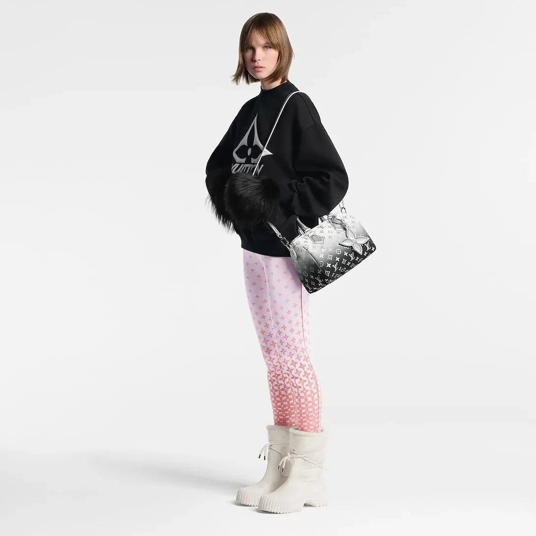 Louis Vuitton Speedy Bandouliere 25 Top Handle Bag in Frost Silver Hardware Louis Vuitton Speedy Bandouliere 25 Top Handle Bag in Frost Silver Hardware