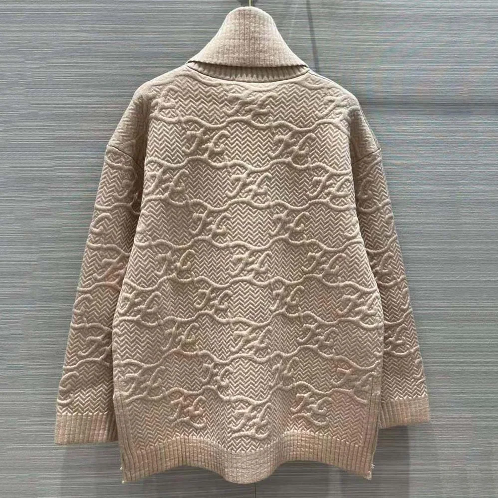 Fendi Sweater Pink Wool and Cashmere Sweater for Women Fendi Sweater Pink Wool and Cashmere Sweater for Women