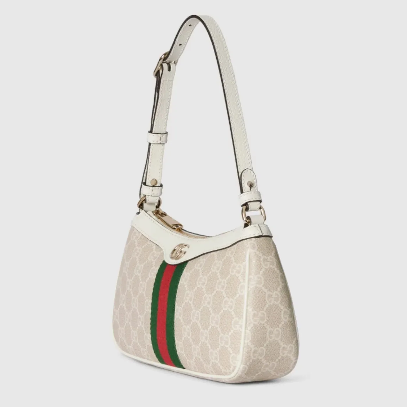 Gucci Ophidia Small Shoulder Bag in White Gold Hardware Gucci Ophidia Small Shoulder Bag in White Gold Hardware