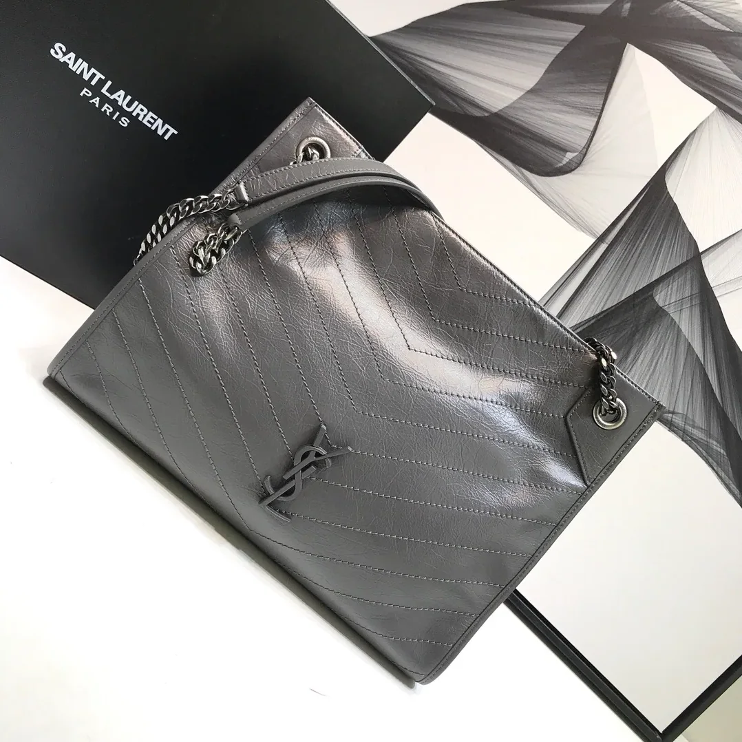 Saint Laurent Niki Medium Shopping Bag Beige in YSL