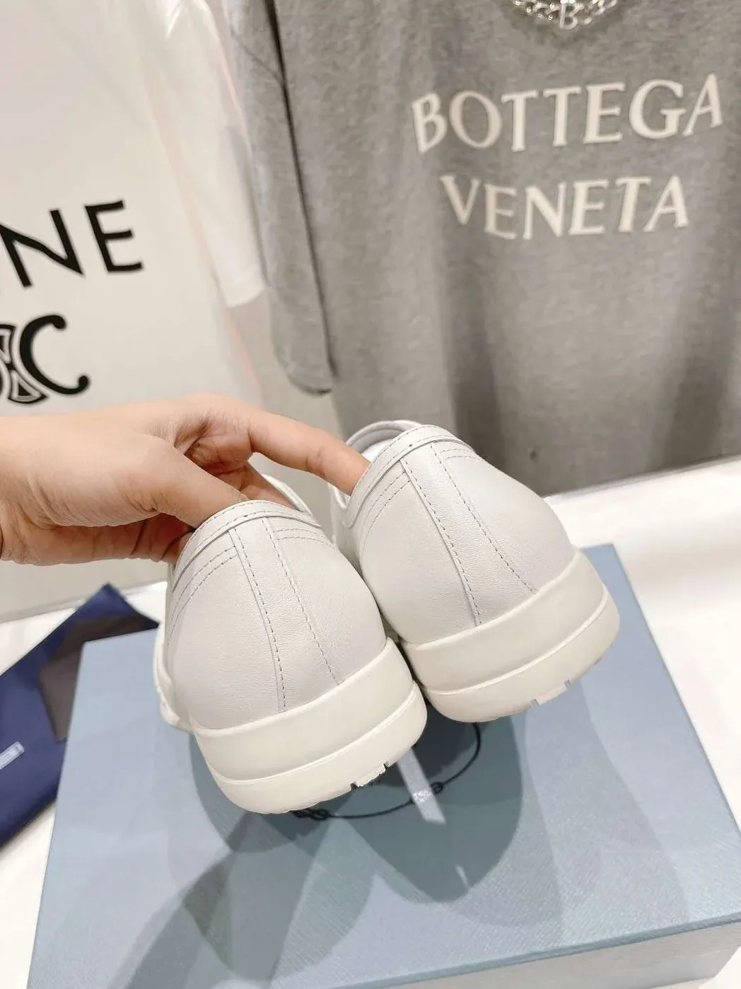 Prada Chunky Sole Sneakers White
