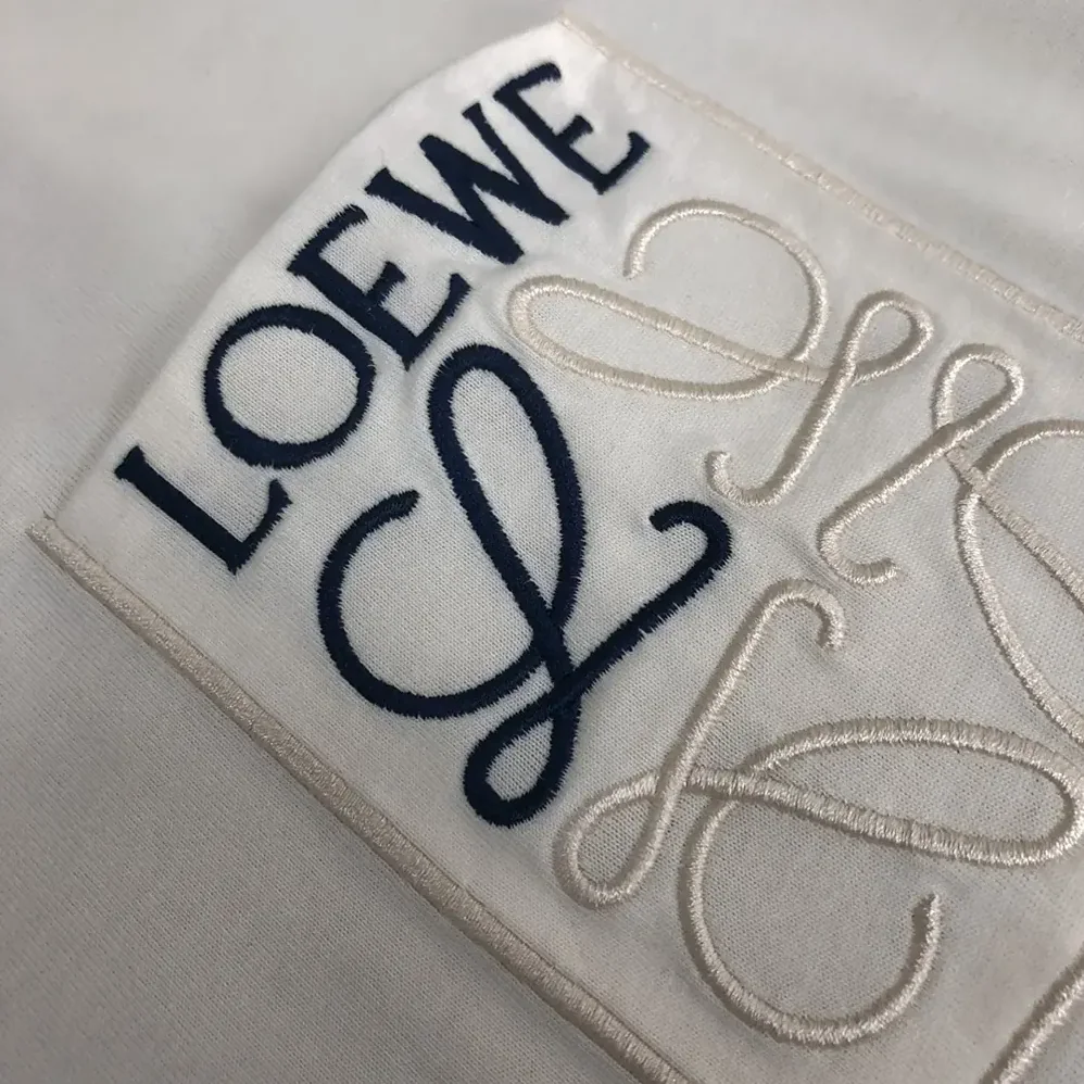 Loewe Relaxed fit T-shirt in Cotton for Men in White Loewe Relaxed fit T-shirt in Cotton for Men in White