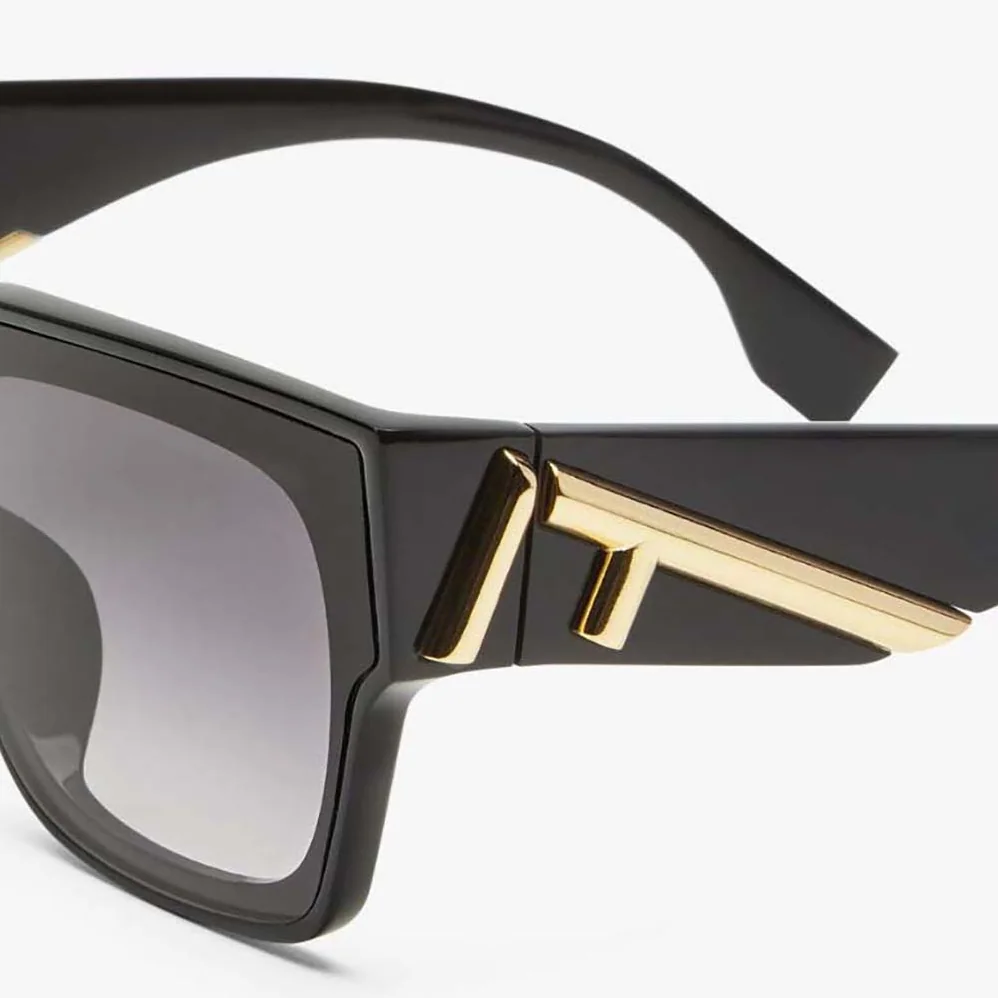Fendi Fendi First Black Acetate Sunglasses for Women