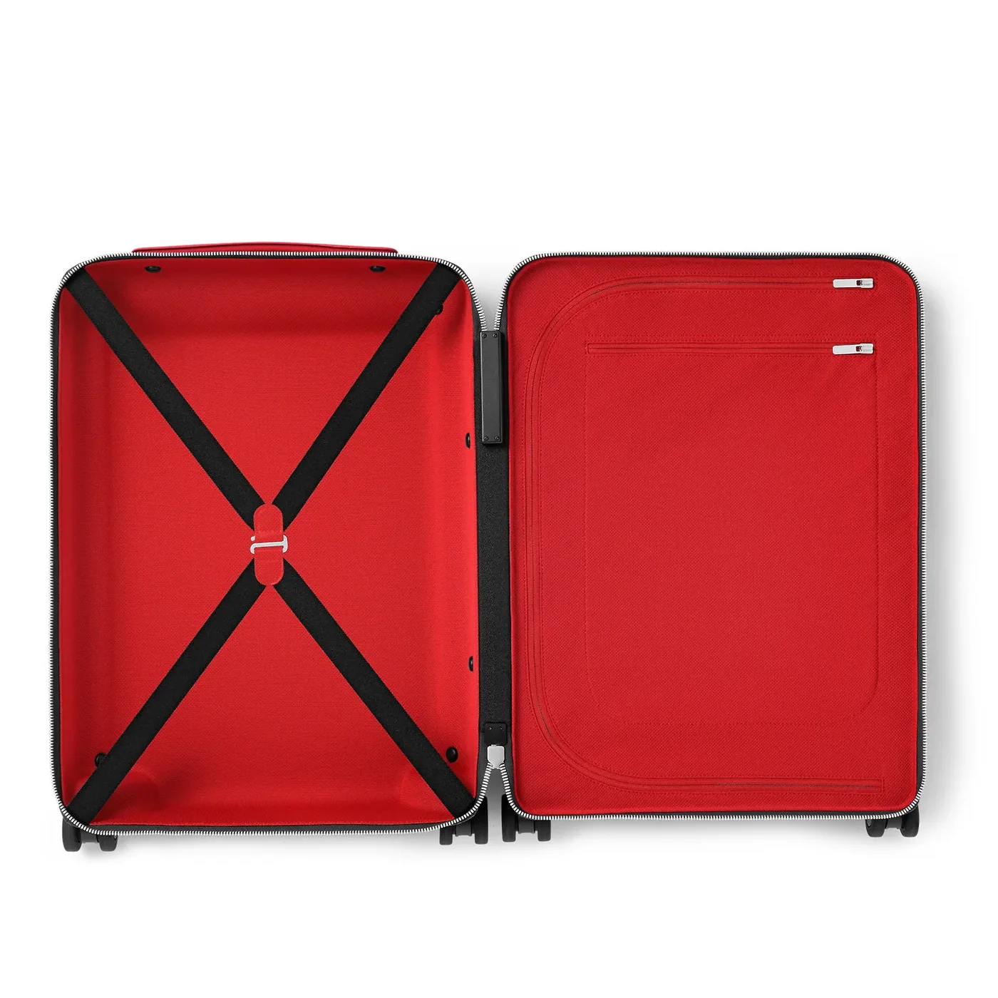 Louis Vuitton Horizon 55 Suitcase in Brown/ Red Silver Hardware