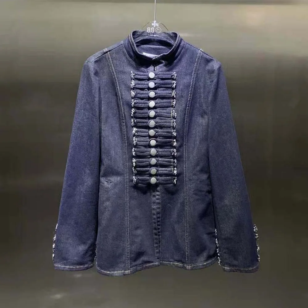Dior Brandenburg Fitted Jacket Blue Cotton Denim for Women