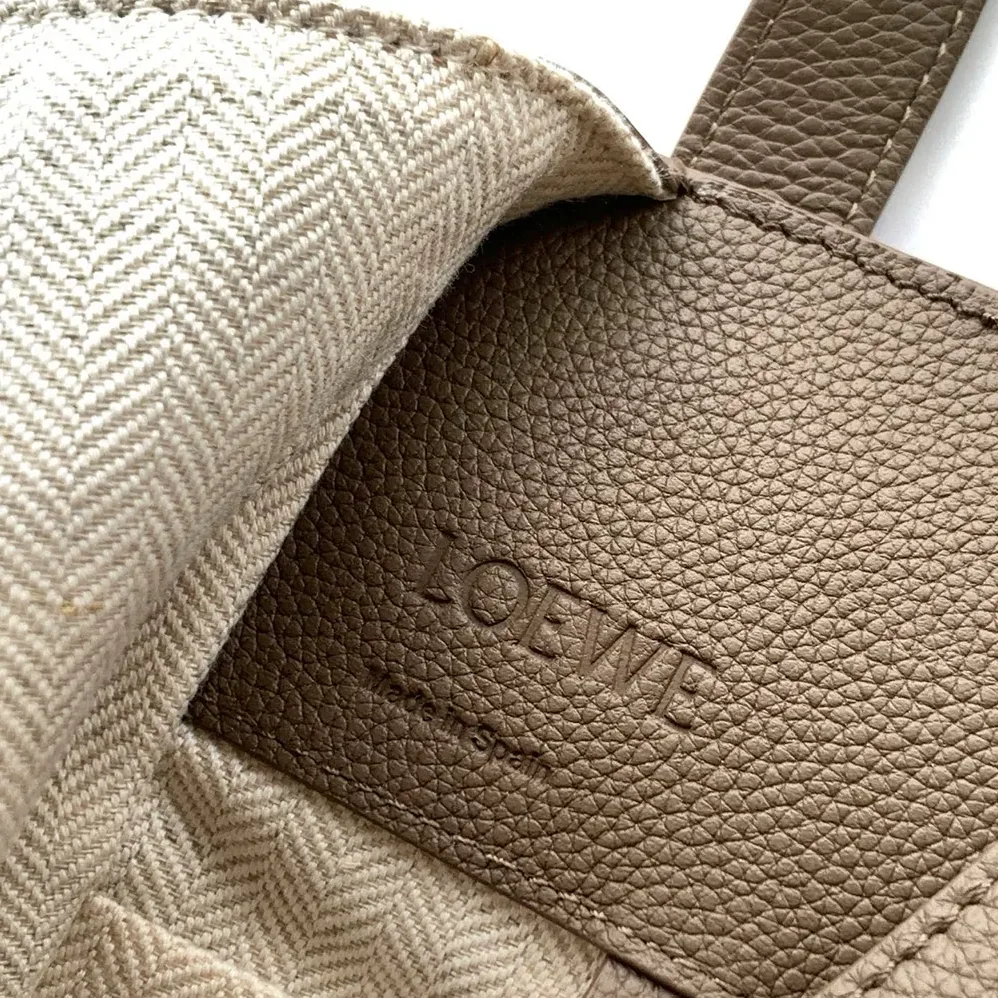 Loewe Compact Hammock Bag in Soft Grained Calfskin for Unisex in Grey Loewe Compact Hammock Bag in Soft Grained Calfskin for Unisex in Grey