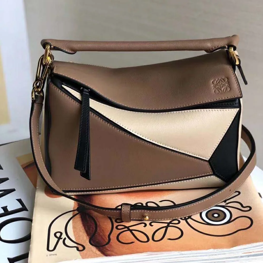 Loewe Puzzle Bag Amber for Women in Light Oat Loewe Puzzle Bag Amber for Women in Light Oat