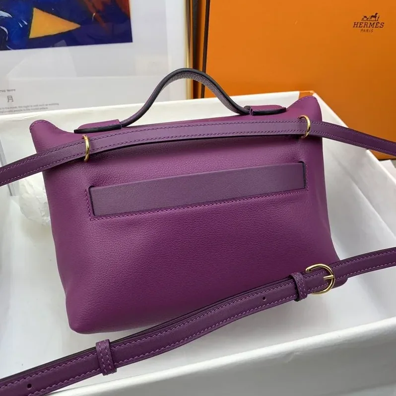Hermes Mini Evercolor Swift Purple Hermes Mini Evercolor Swift Purple