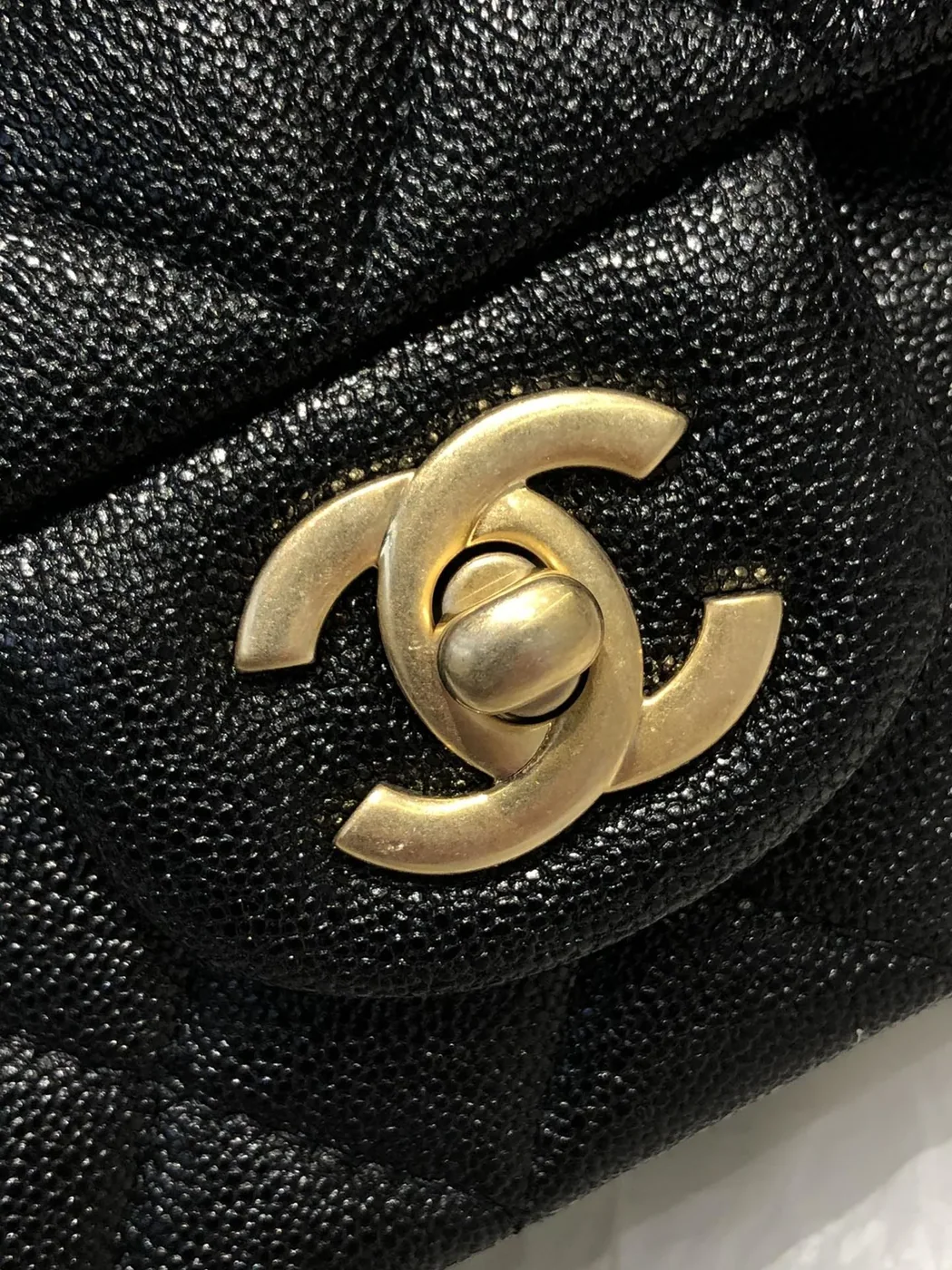Chanel Flap Bag Mini Crossbody in Black Gold Hardware