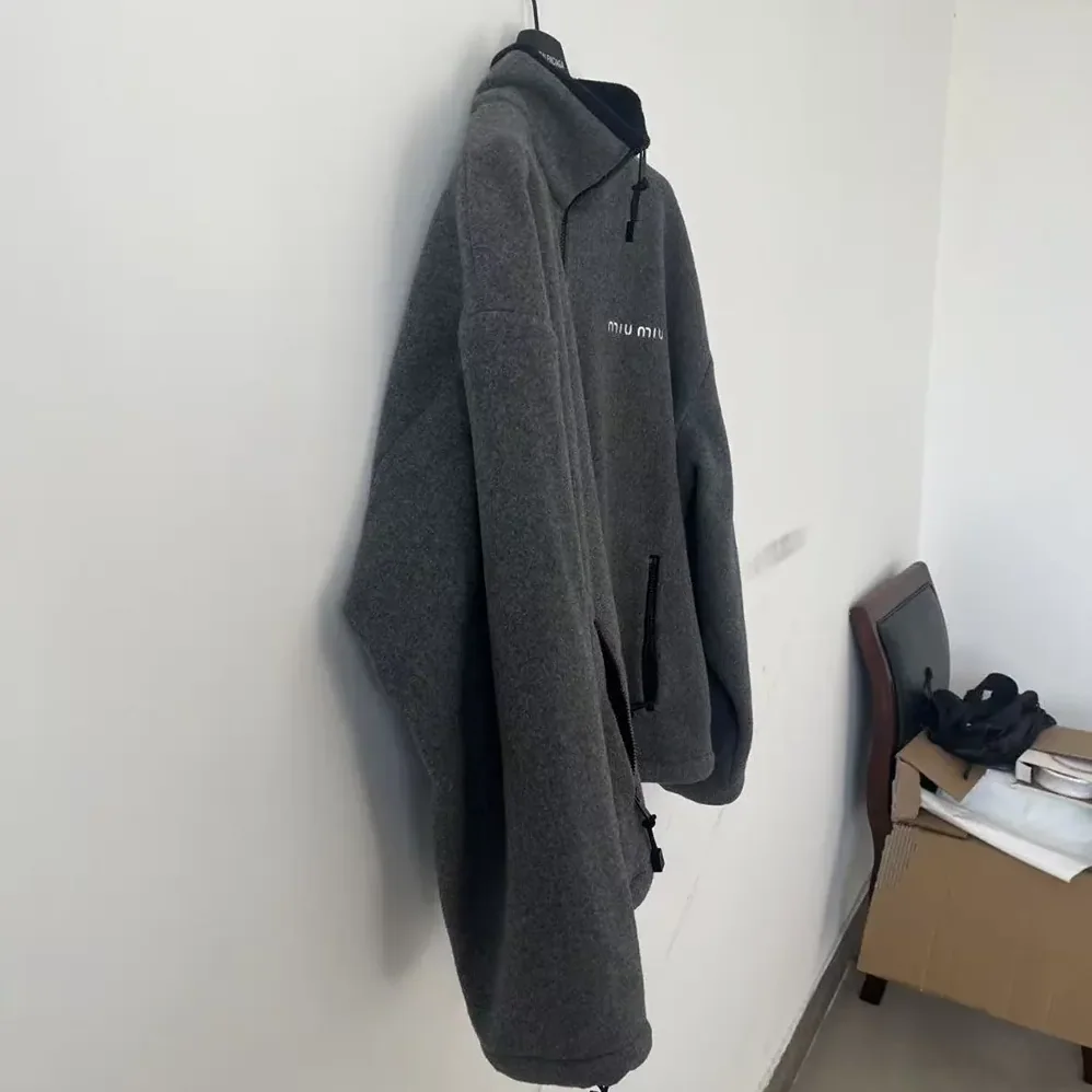 Miu Miu Fleece sweatshirt for Women in Grey