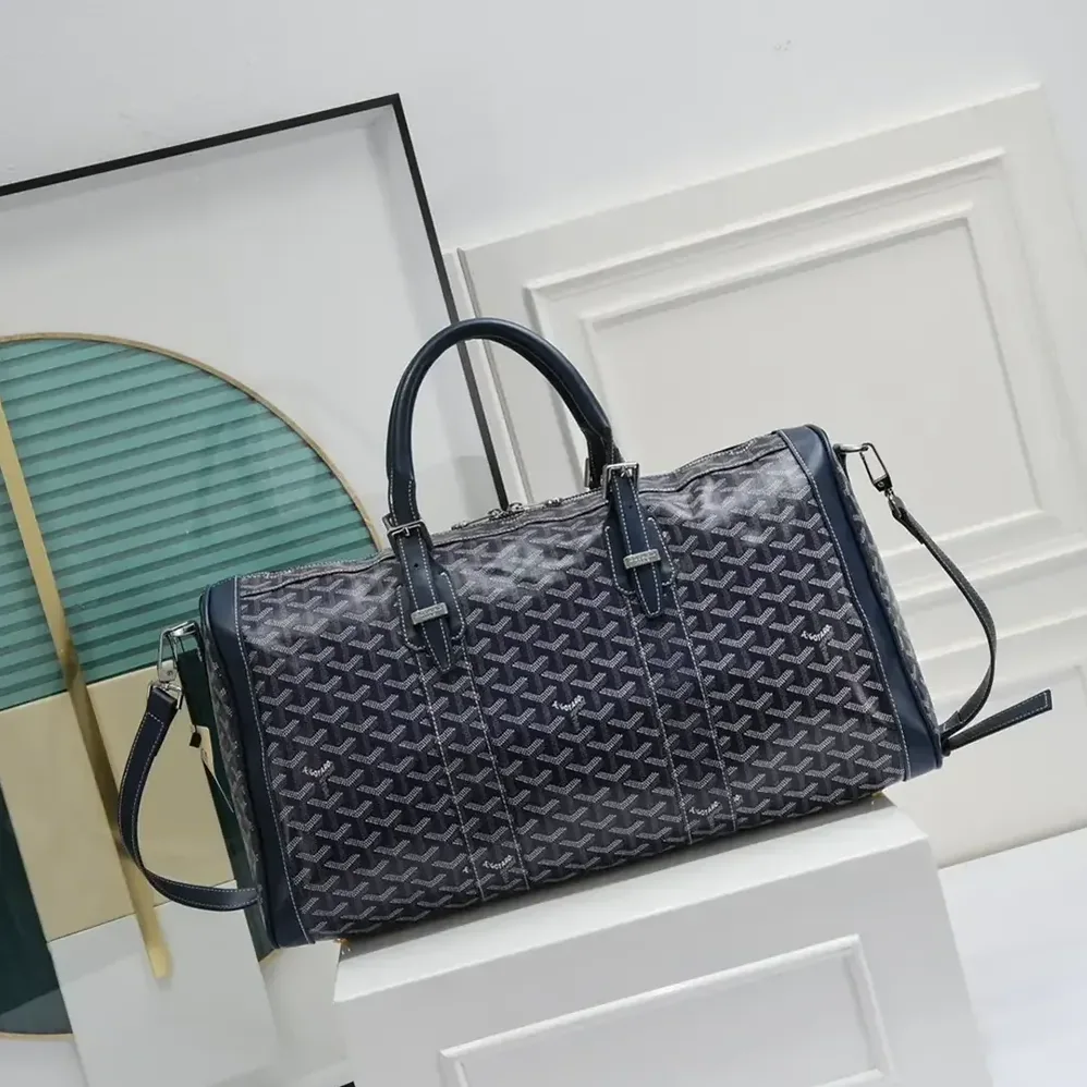 Goyard Boston 50 Bag for Unisex in Navy Blue
