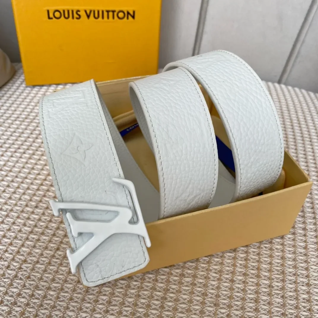 Louis Vuitton Iconic Reversible LV Belt White LV for Women Louis Vuitton Iconic Reversible LV Belt White LV for Women