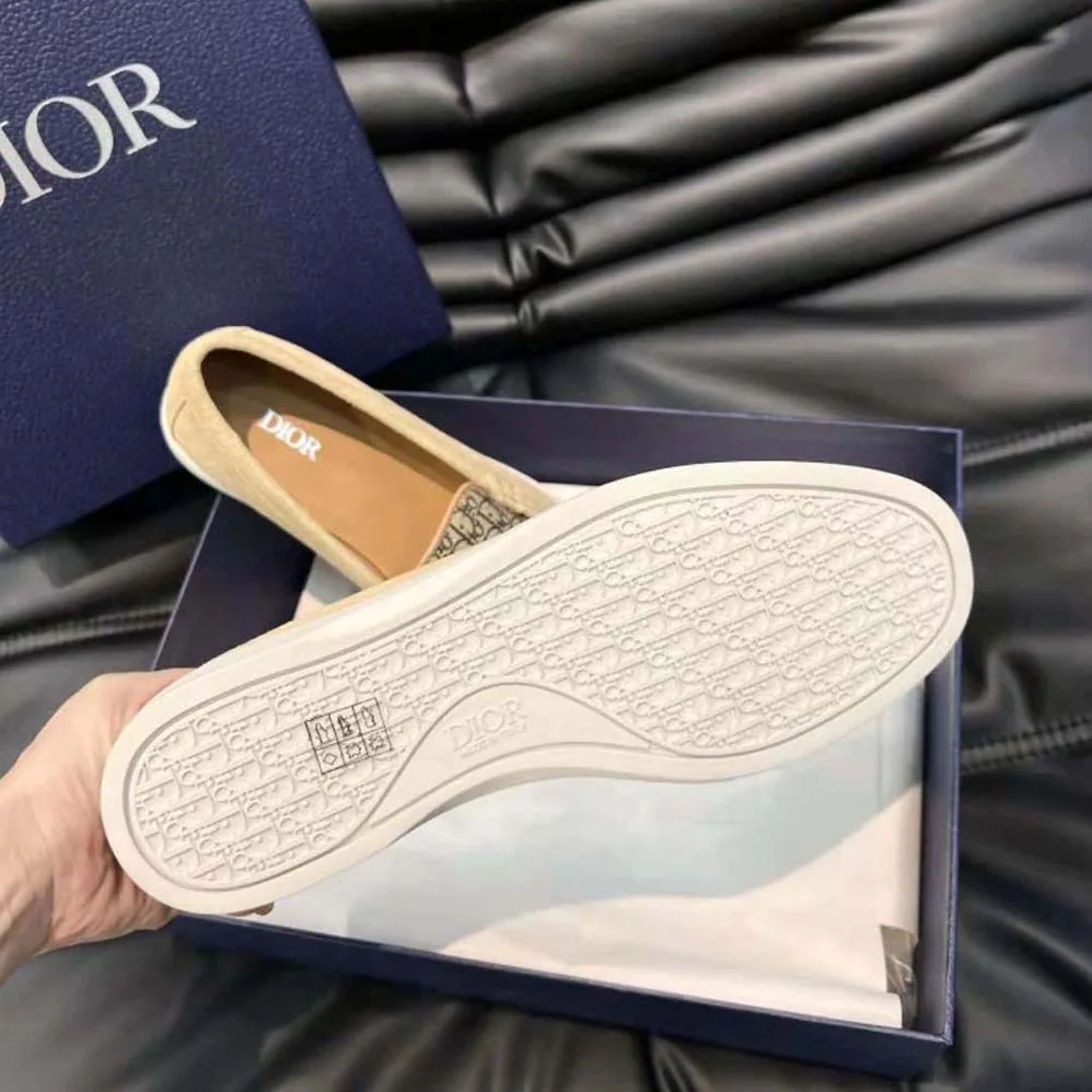 Dior Granville Loafer Beige Dior Oblique Suede and Jacquard for Men Dior Granville Loafer Beige Dior Oblique Suede and Jacquard for Men