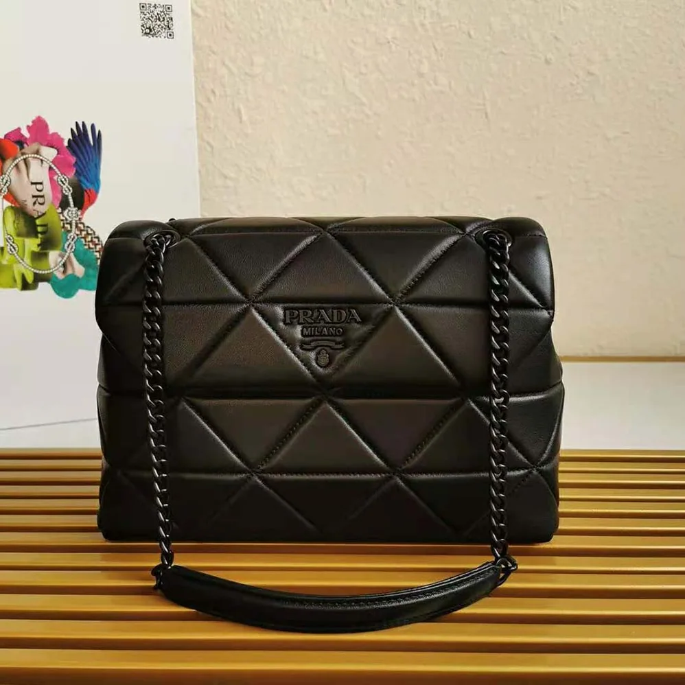 Prada Large Nappa Leather Prada Spectrum Bag for Women in Black Prada Large Nappa Leather Prada Spectrum Bag for Women in Black