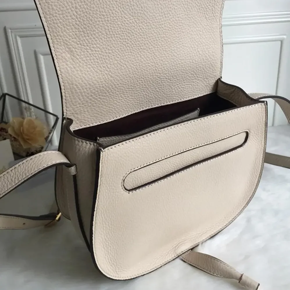 Chloe Marcie Small Saddle Bag for Women in Sandy