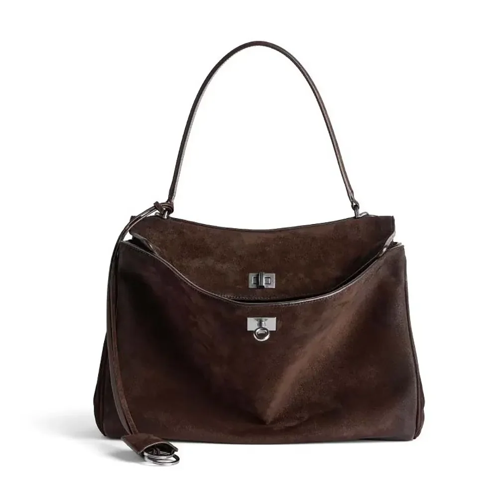 Balenciaga Rodeo Handbag Medium In Light Espresso for Women