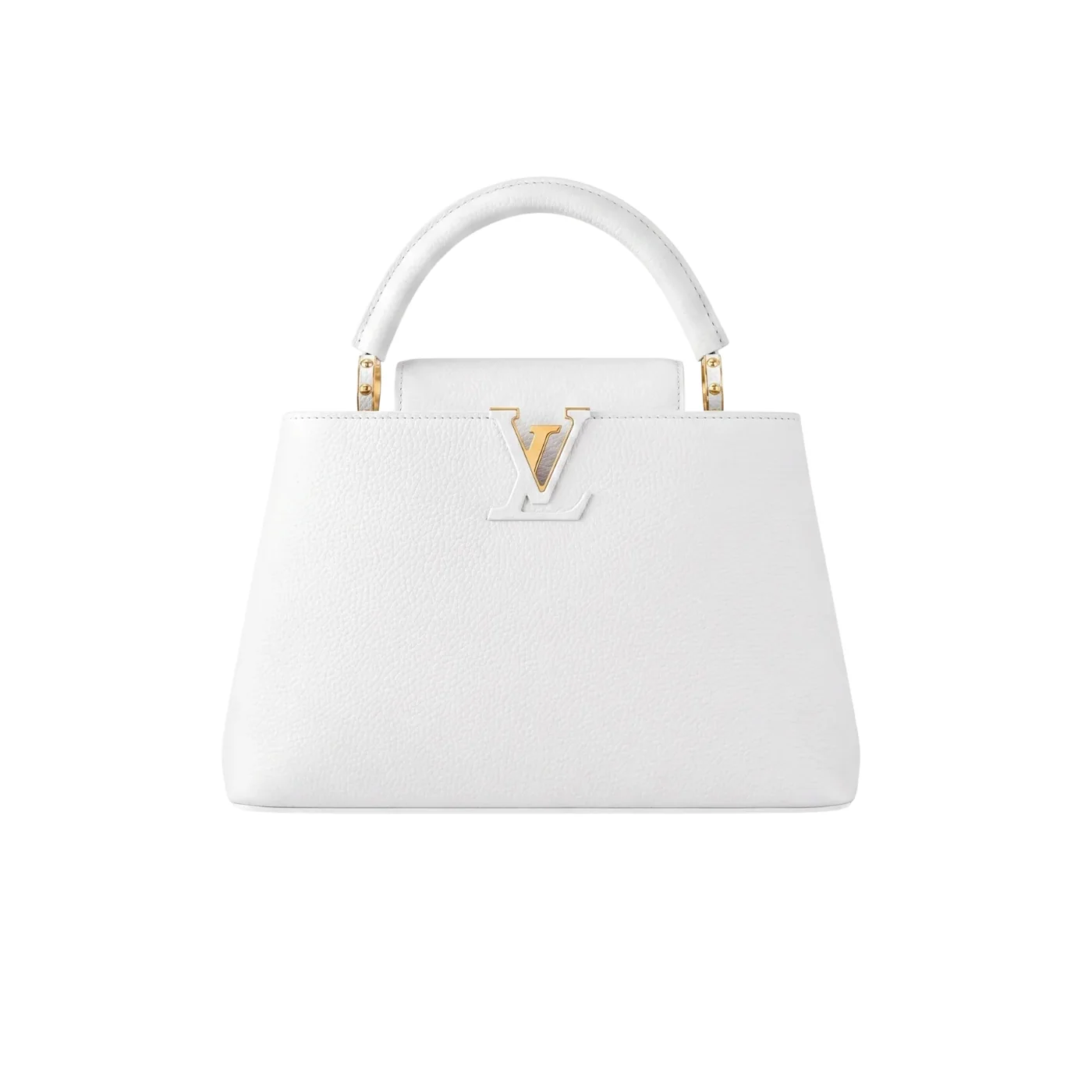Louis Vuitton Capucines MM Top Handle Bag in White Gold Hardware Louis Vuitton Capucines MM Top Handle Bag in White Gold Hardware