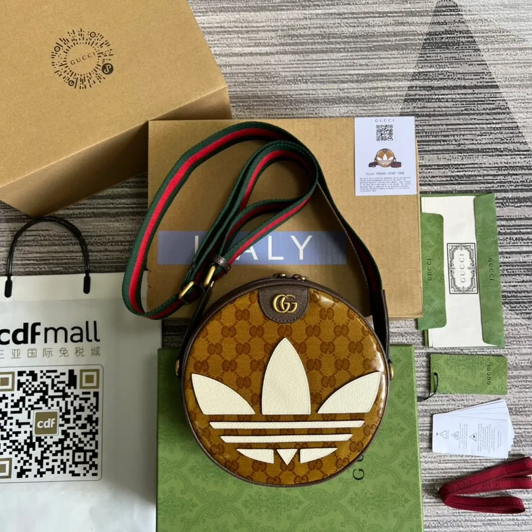 Gucci x Adidas Ophidia Small Shoulder Bag Brown Gucci x Adidas Ophidia Small Shoulder Bag Brown
