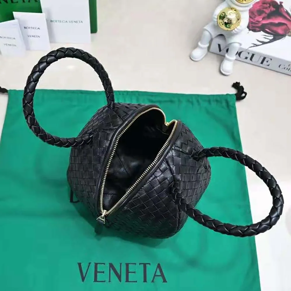 Bottega Veneta Mava Top Handle Bag for Women in Black Bottega Veneta Mava Top Handle Bag for Women in Black