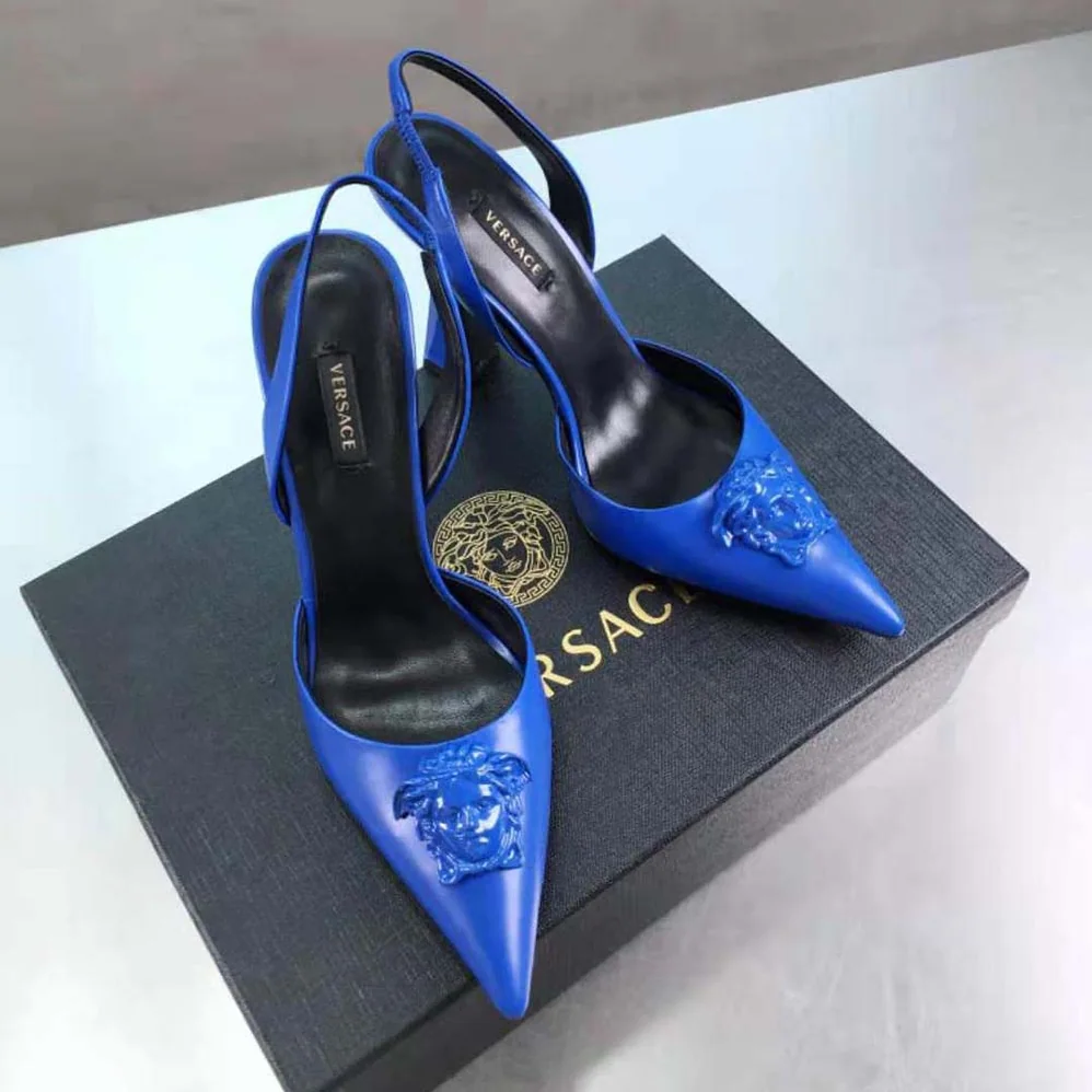 Versace La Medusa Sling for Women in Back Pumps Versace La Medusa Sling for Women in Back Pumps