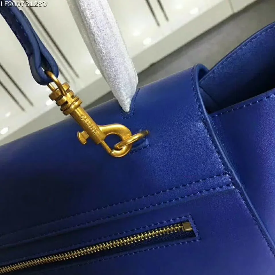 Celine Small Belt Bag in Smooth Calfskin Leather in Blue Celine Small Belt Bag in Smooth Calfskin Leather in Blue