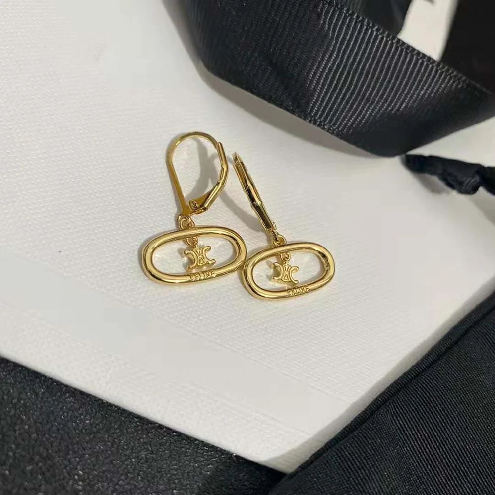 Celine Maillon Triomphe Mobile Earrings in Brass with Gold Finish for Women Celine Maillon Triomphe Mobile Earrings in Brass with Gold Finish for Women