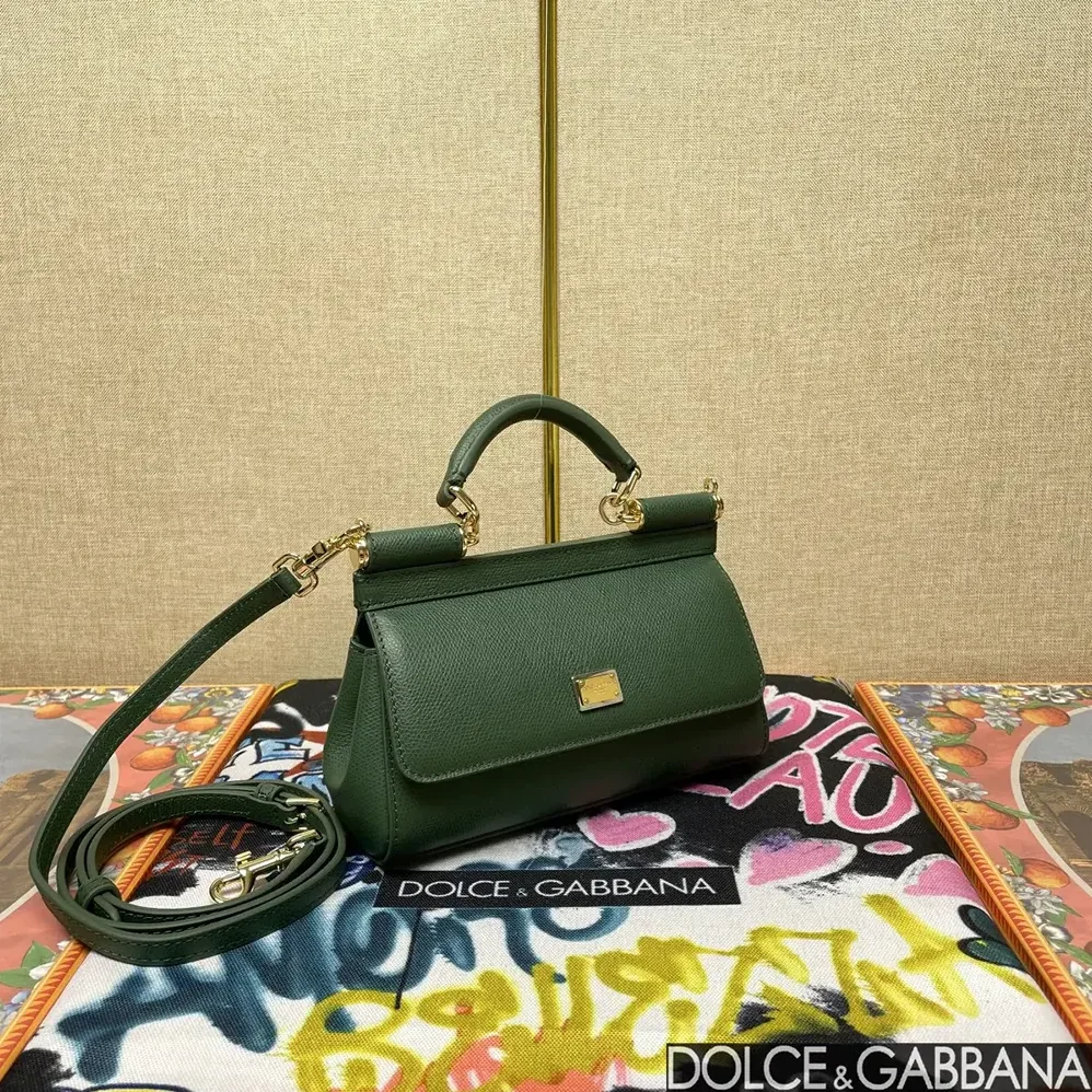 Dolce Gabbana D&G Small Sicily Handbag for Women in Green Dolce Gabbana D&G Small Sicily Handbag for Women in Green