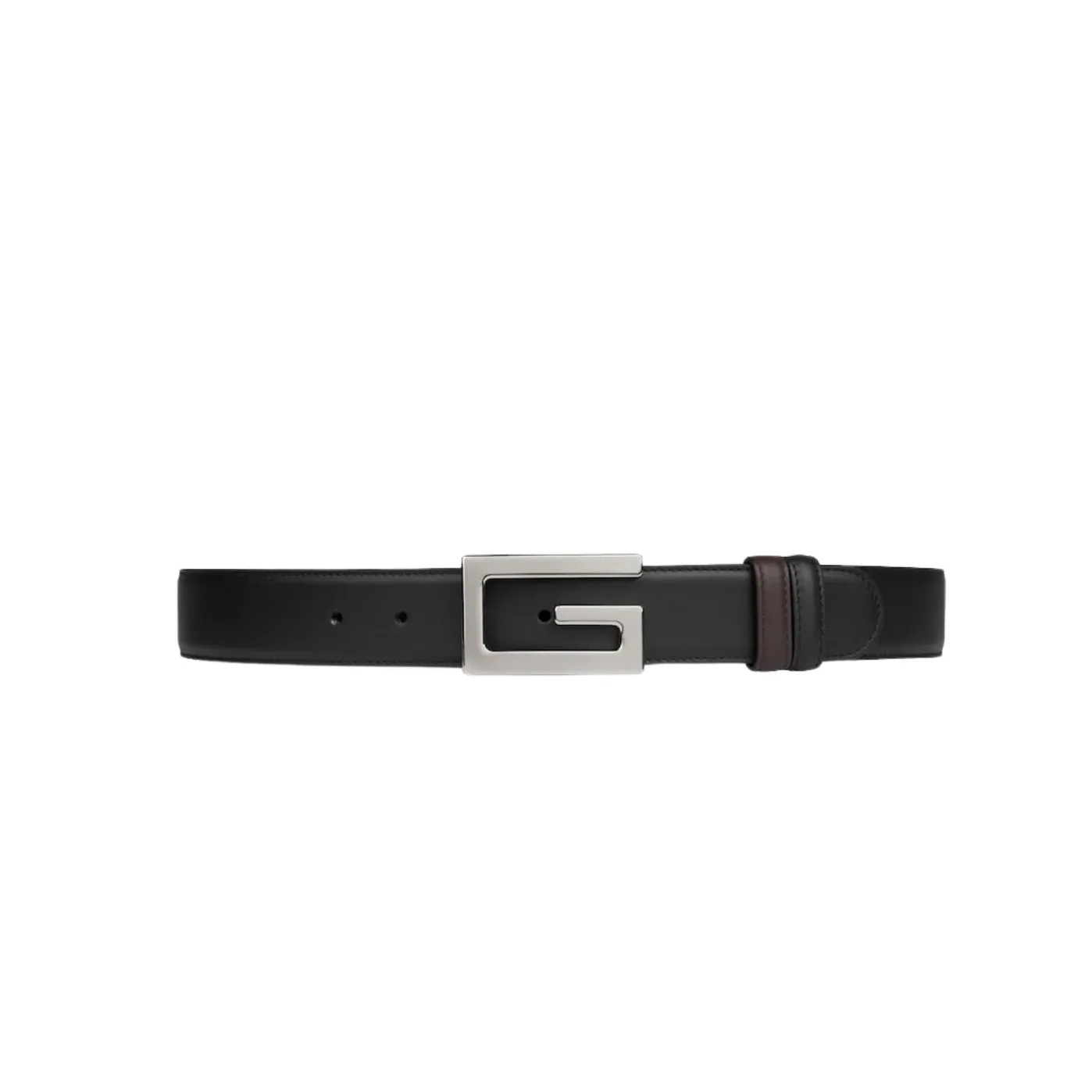 Gucci Reversible Belt With Square G Buckle Black