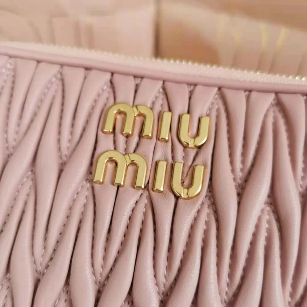 Miu Miu Matelassé Nappa Leather Mini-Bag for Women in Pink