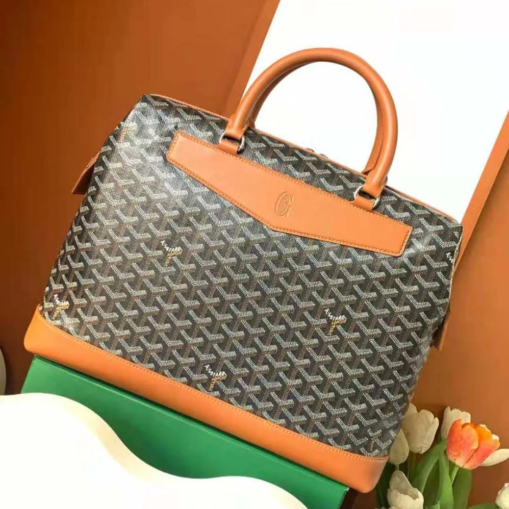Goyard Cisalpin Document Case for Unisex in Tan