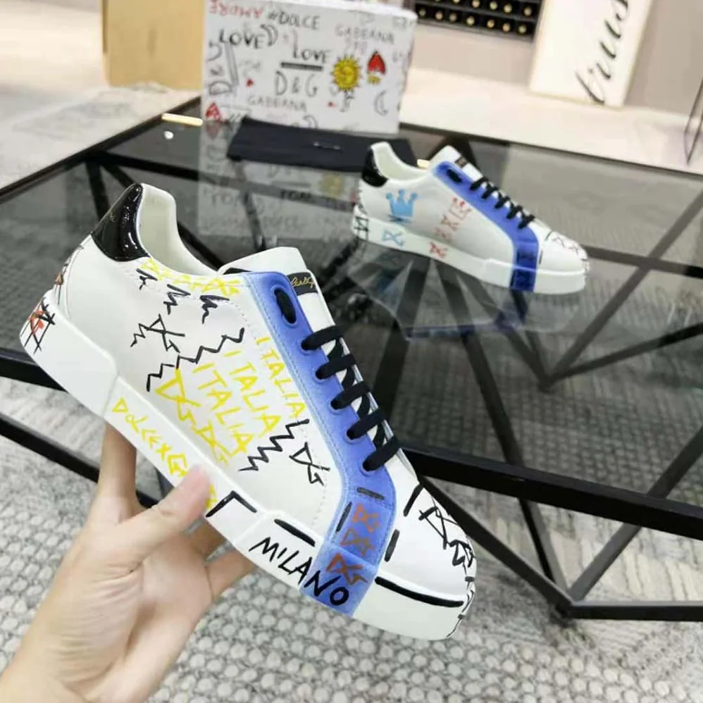 Dolce Gabbana D&G Limited Edition Portofino Sneakers for Unisex in Blue
