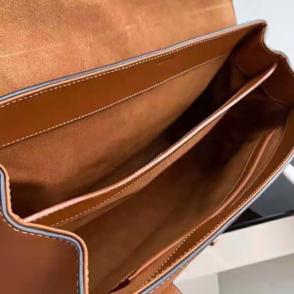 Celine Large Soft 16 Bag in Smooth Calfskin for Women in Brown