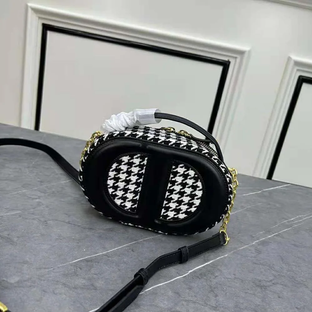 Dior CD Signature Oval Camera Bag Black CD for Women in Embossed Signature Calfskin Dior CD Signature Oval Camera Bag Black CD for Women in Embossed Signature Calfskin