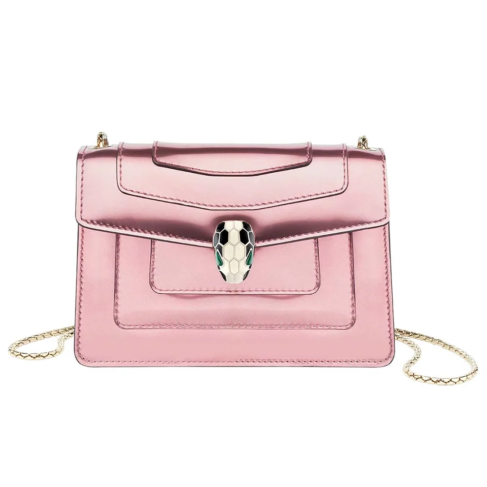 Bvlgari Serpenti Forever Mini Bag in Calf Leather for Women in Pink Bvlgari Serpenti Forever Mini Bag in Calf Leather for Women in Pink