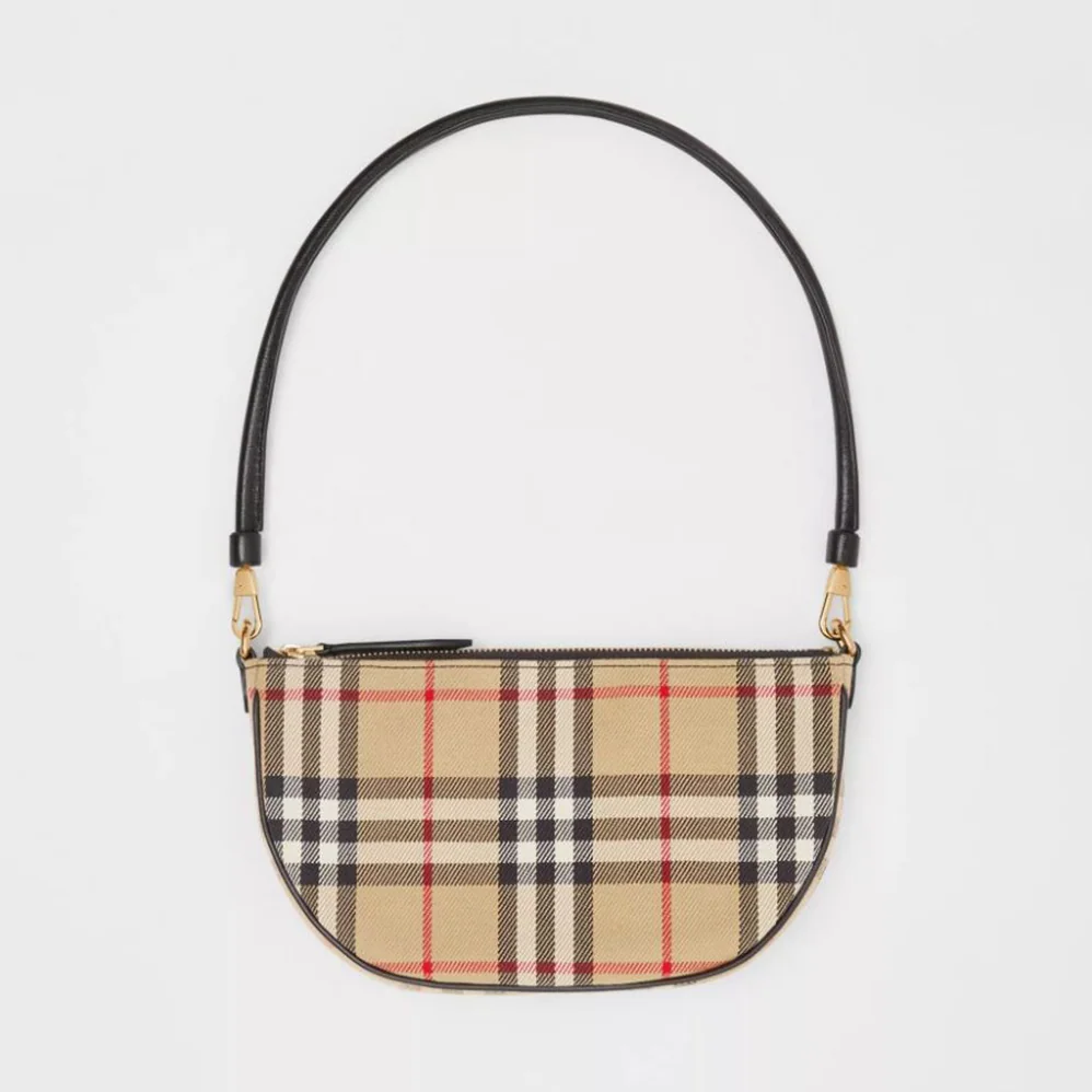 Burberry Vintage Check Cotton Olympia Pouch for Women in Brown