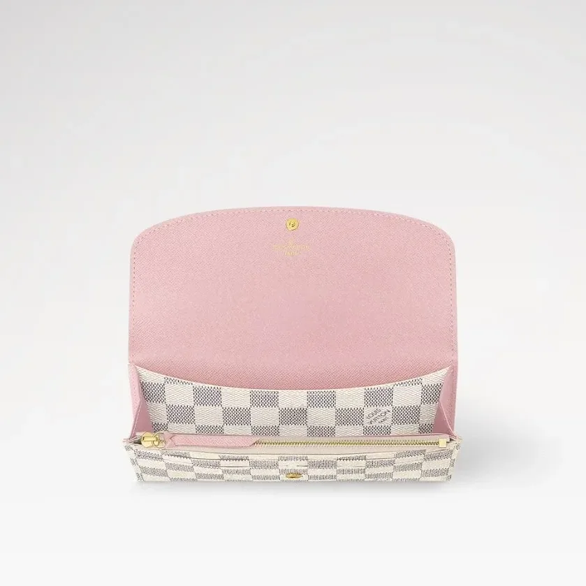 Louis Vuitton Emilie Wallet Damier Azur Canvas /