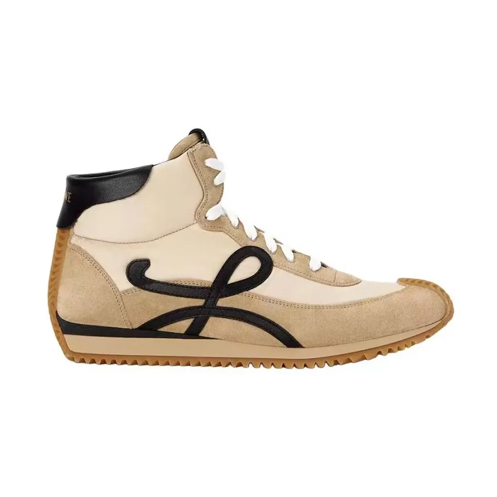 Loewe Ballet Runner 2.0 High-top in Nylon and Calfskin for Unisex in Brown Loewe Ballet Runner 2.0 High-top in Nylon and Calfskin for Unisex in Brown