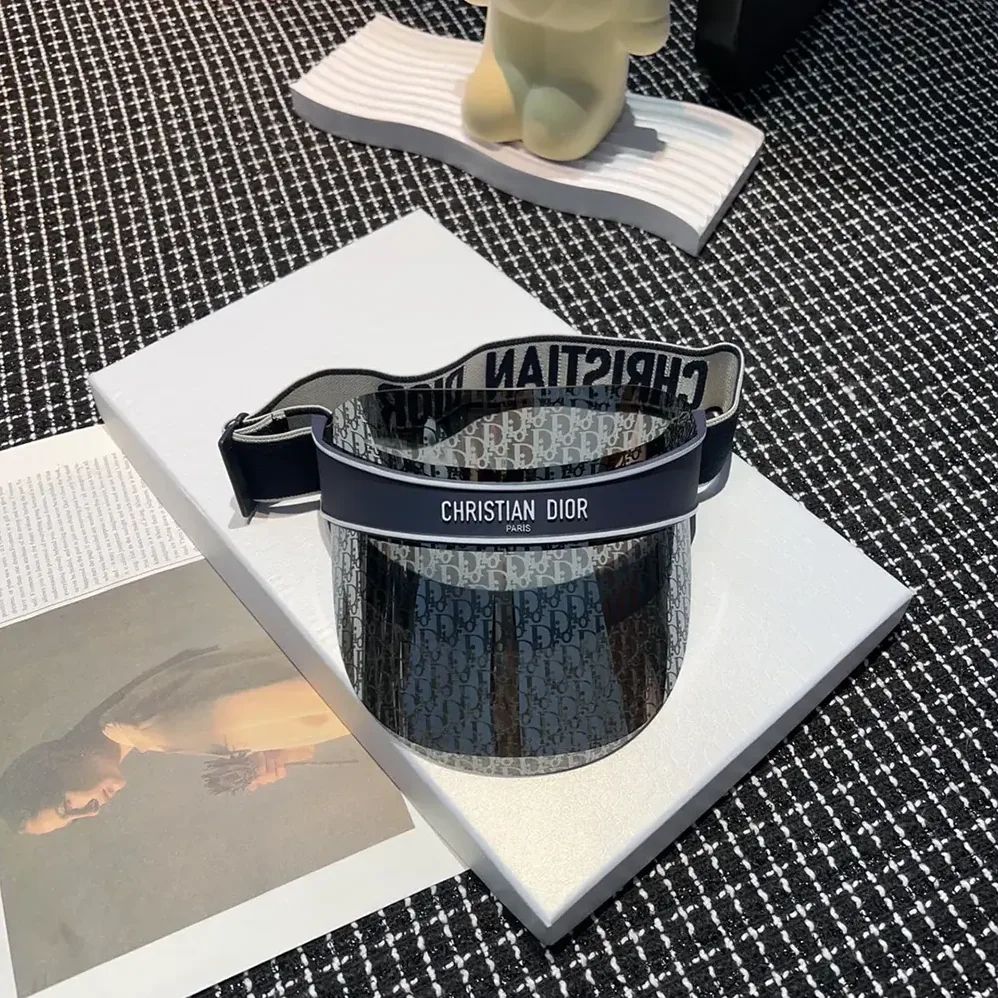 Dior DiorClub V1U Blue Dior Oblique Visor for Unisex