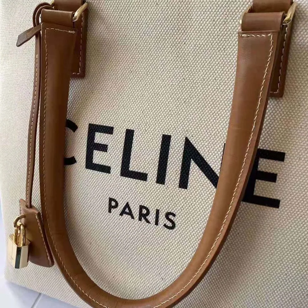 Celine Horizontal Cabas Celine in Canvas with Celine Print and Calfskin for Women Celine Horizontal Cabas Celine in Canvas with Celine Print and Calfskin for Women